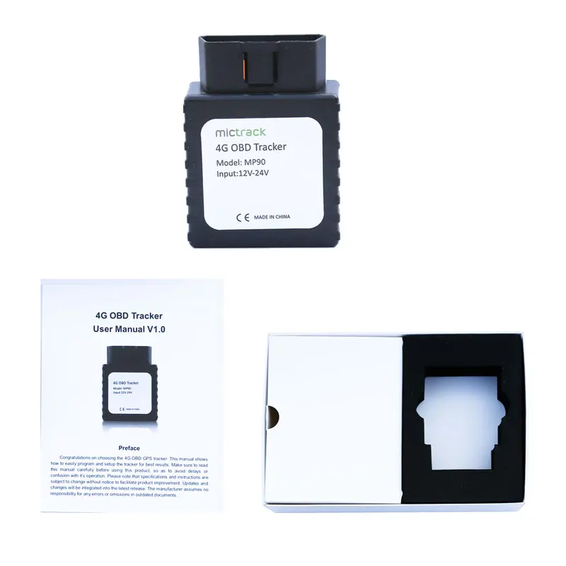 Mictrack 4G OBD gps трекер MP90 реального LTE прошивка и играть легко установить для
