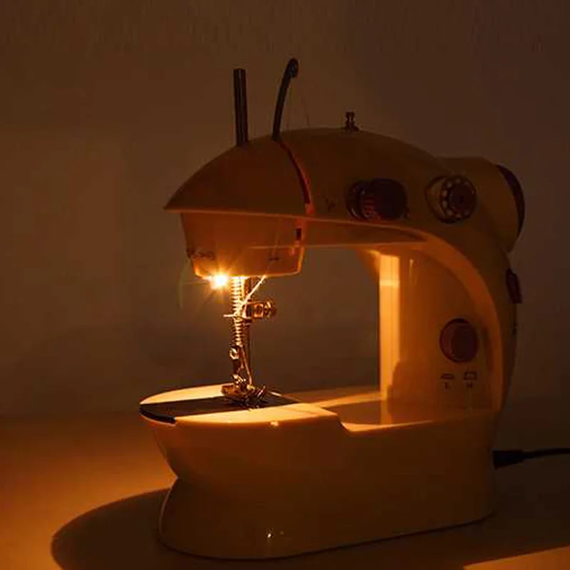 Электрическая швейная машина мини автоматическая протекторная перемотка детали для швейных машин Двойная Скорость Двойная резьба с мощностью Настольный для домашнего пользования