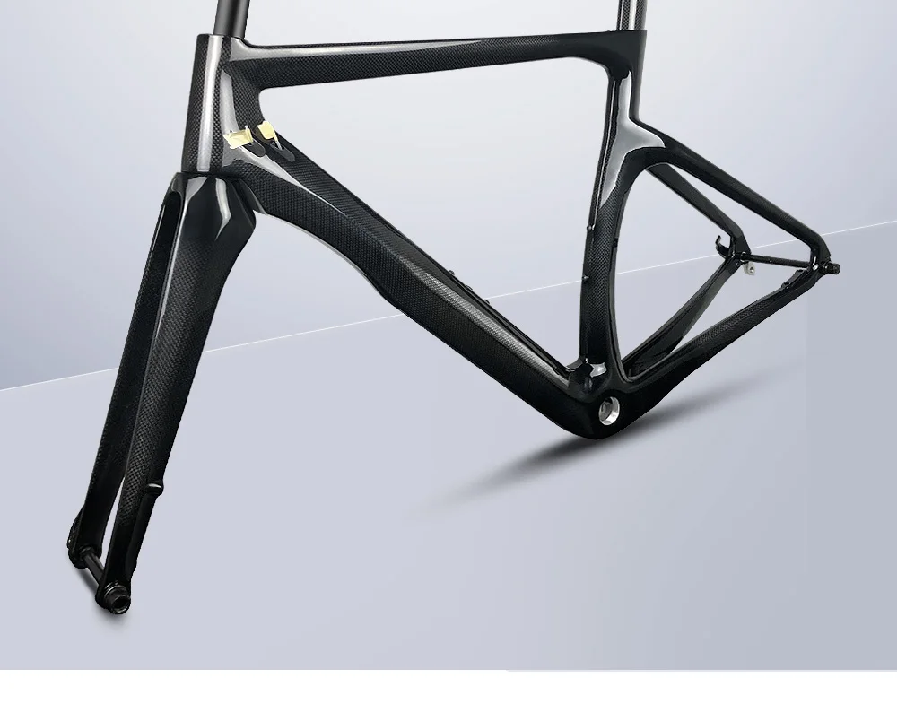 Best Disc Brake newly thru axle carbon road frame 3k 1k glossy matte road framest bb68 bb30 can customized paint LEADNOVO 10