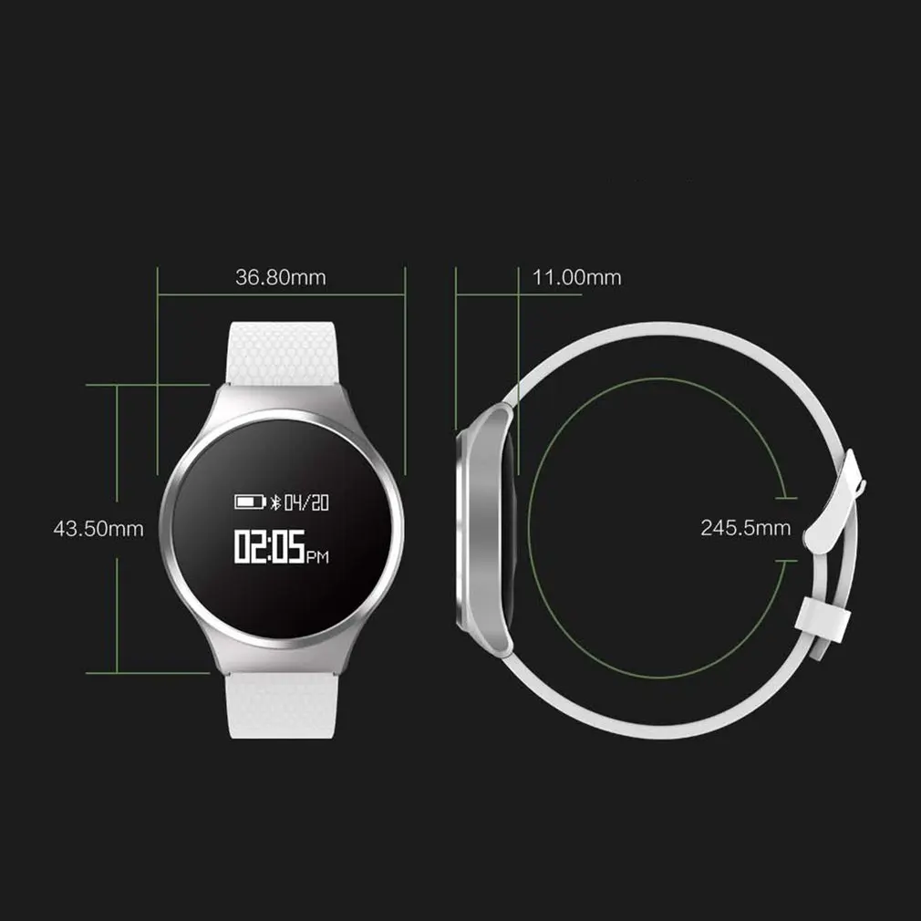 A68 Bluetooth Smartband приборы для измерения артериального давления сердечного ритма мониторы Круглый для мужчин спортивные наручные часы
