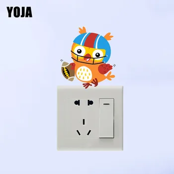 

YOJA Lovely Owl Sport Decor Switch Living Room Bedroom Wall Personalized Decals 10SS0291