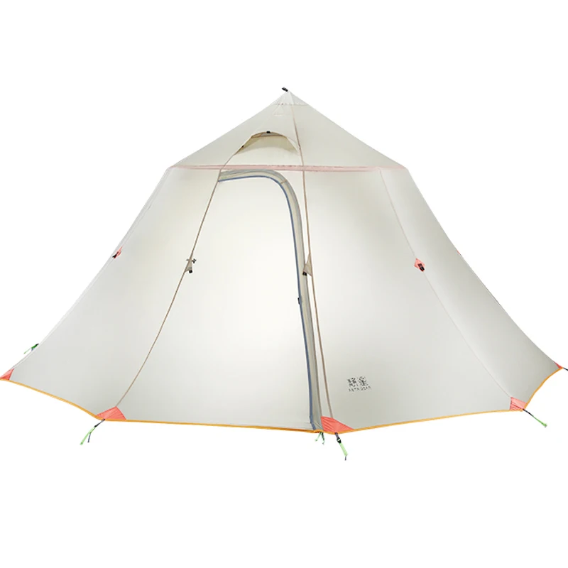 Große raum Camping Zelt 20D Silikon Ultraleicht Outdoor 6 Personen Pyramide Familie Zelt Wasserdicht Index 5000mm Große raum Camping Zelt 20D Silikon Ultraleicht Outdoor 6 Personen Pyramide Familie Zelt Wasserdicht Index 5000mm