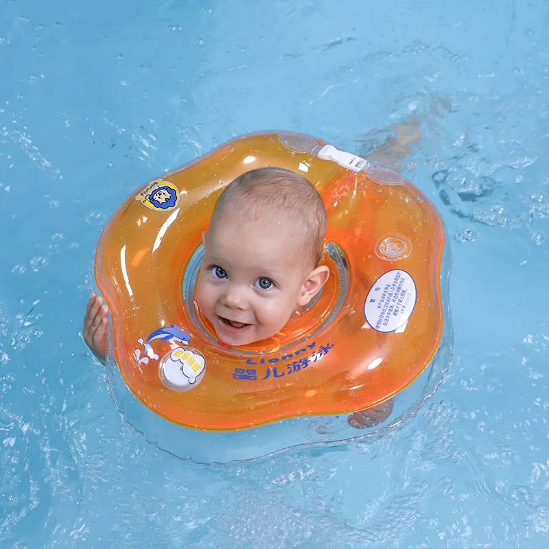 Baby Swim Neck Ring Inflatable Circle Infant Swimming Accessories Swimming Neck Kids Tube Ring Safety Floating Circle Bathing