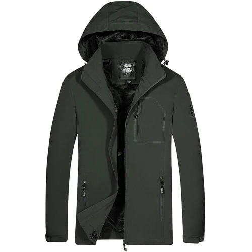 Army green Новинка, осенняя Черная Мужская тонкая куртка, мужская повседневная куртка для влюбленных, хип-хоп ветровка, куртка с капюшоном, пальто на молнии, парка для мужчин - Цвет: Army green