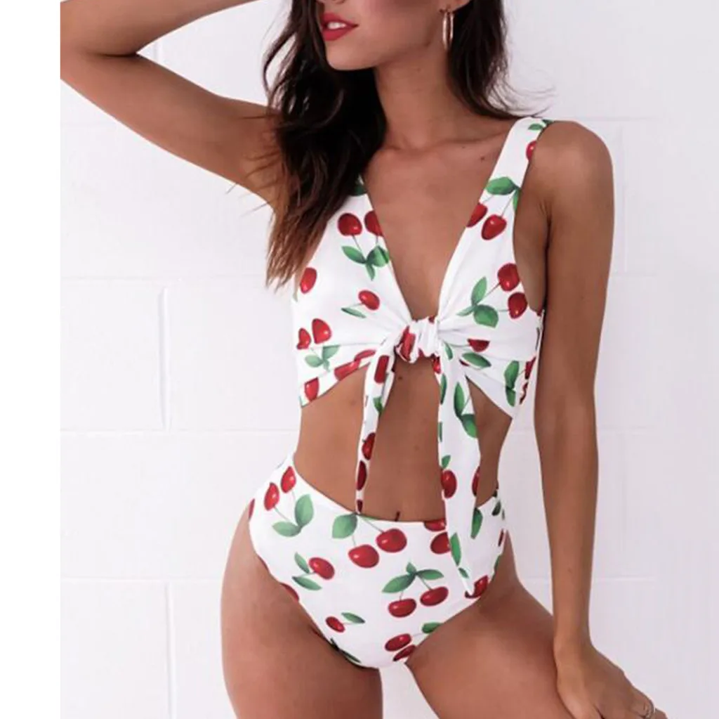 

Women Fashion Bohemian Style Swimwear Beachwear Floral Printed Sexy Two Piece Swimsuit Bikini Swimsuit Bathing Suit