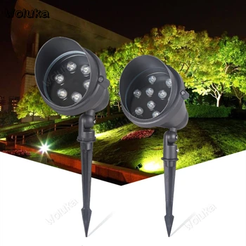 

9W outdoor Colorful LED projection lamp Photo tree lights plug in the ground waterproof garden lamp home flood light CD50 W01