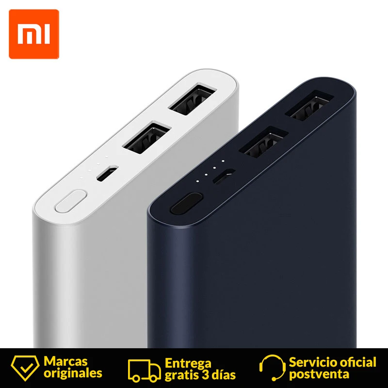 Xiaomi Mi Power Bank 2 10000 mAh Two-way fast charge External Battery Bank Dual USB Output Micro USB Portable Charger Ultra-thin Xiaomi Mi Power Bank 2 10000 mAh Two-way fast charge External Battery Bank Dual USB Output Micro USB Portable Charger Ultra-thin