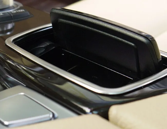 Stainless steel console ashtray frame cover trim gear panel ashtrays box decoration strip Auto accessories sequins for BMW 5 series f10  (13)