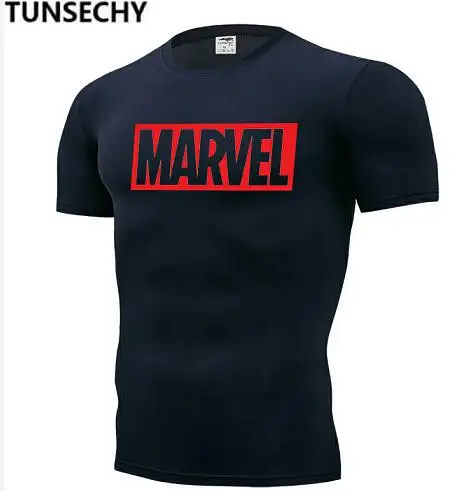 

2019 new fashion casual monochrome printed men's and women's t-shirts, marvel printed men's t-shirts, sports and fitness t-shirt
