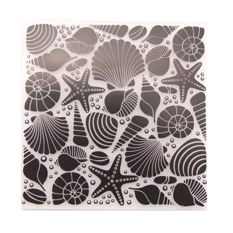  Shell Starfish Conch Plastic Template Embossing Folder For Scrapbooking Paper Card Photo Album Part - 32958967971