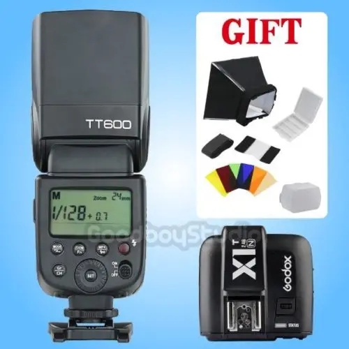 

Godox TT600 2.4G HSS Camera Flash Speedlite + X1T-N Transmitter for Nik0n DSLR