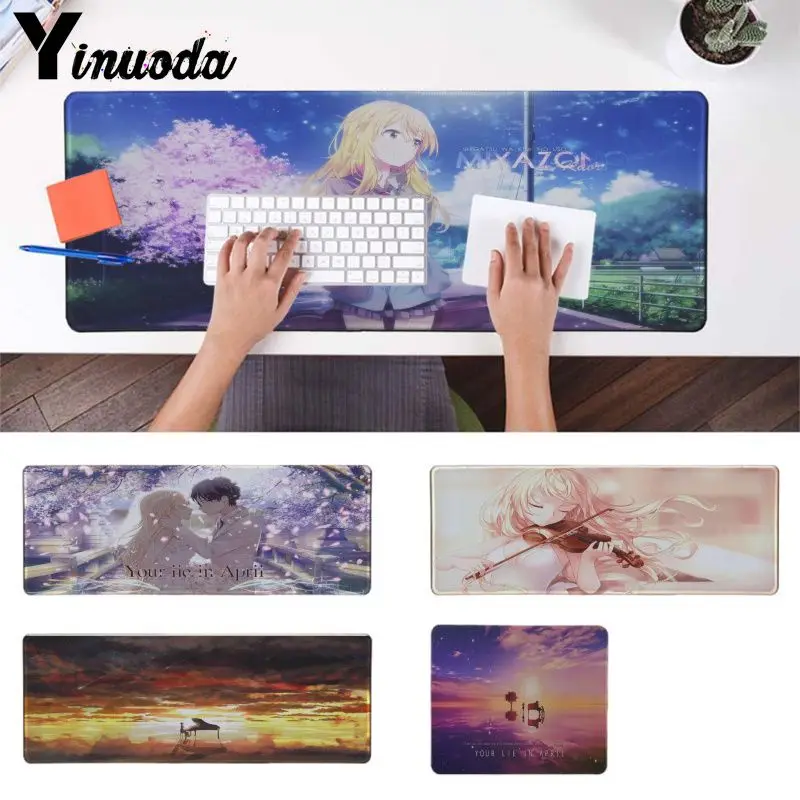

Yinuoda Non Slip PC Your Lie In April Unique Desktop Pad Game Mousepad Gaming Mouse Pad Computer Mats Notebook Mice Mats