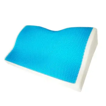 

Summer Cooling Gel Pillow Slow Rebound Memory Foam Pillow Orthopedic Neck Support Travel Bed Pillows for Neck Care