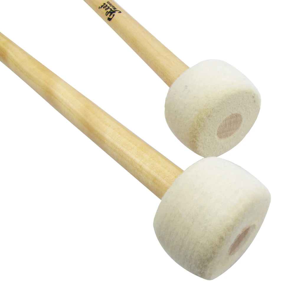 1 пара тимпани молотки ударные палочки Барабанные палочки Кленовая деревянная ручка мягкий фетр головной барабан аксессуары