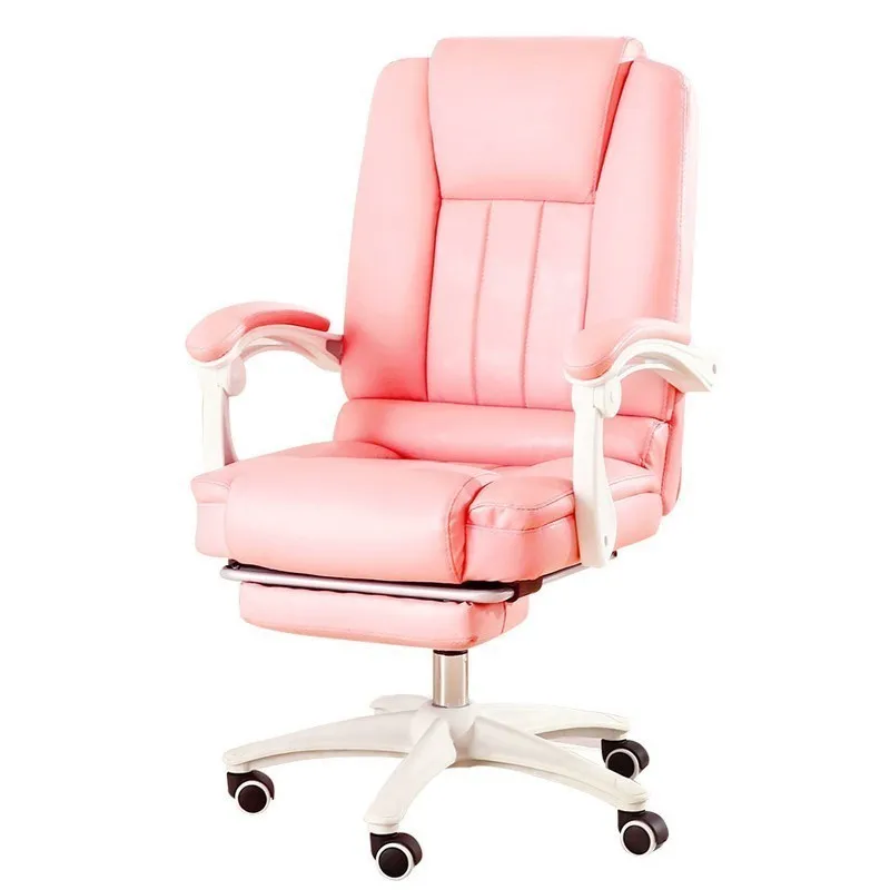 

Shipping Free Pink Esports Poltrona Silla Gamer Boss Gaming Office Chair 9008 With Footrest With Wheel Ergonomics Can Lie