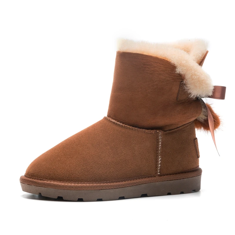 Causal Botas Cálido Enmayer Nieve Cr1751 Brown De gray Invierno Pajaritas Redonda Bajo 34 pink Zapatos Mujeres Punta Señora Talla 40 Tobillo Moda Tacón aaEfwS