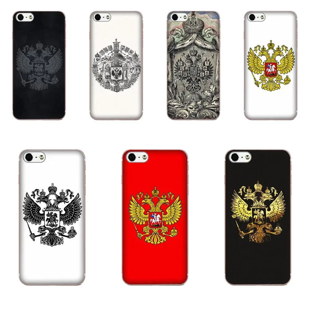

For Samsung Galaxy Note 5 8 9 S3 S4 S5 S6 S7 S8 S9 S10 mini Edge Plus Lite Soft Protector Russian Coat Of Arms
