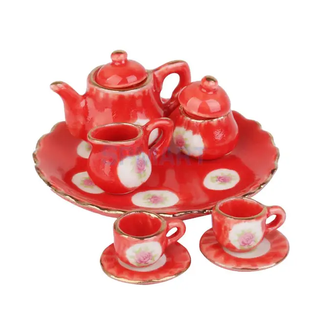 Special Price 1/12 Scale Dollhouse Miniature MIni Dining Room Tableware Ceramic Tea Set Dish Cup Plate for House Model Decor Collection Special Price 1/12 Scale Dollhouse Miniature MIni Dining Room Tableware Ceramic Tea Set Dish Cup Plate for House Model Decor Collection