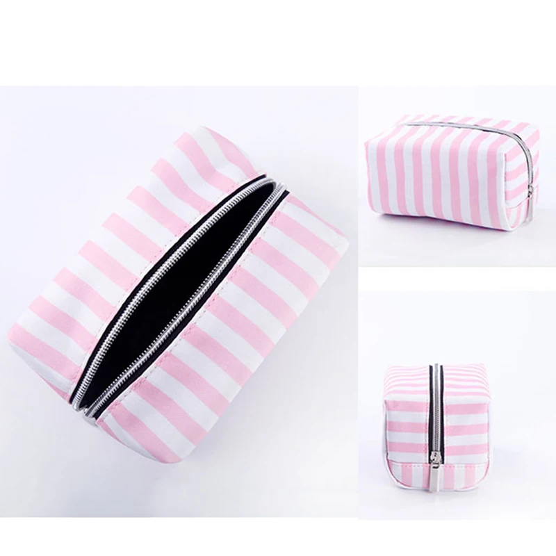 BEAU-4Pcs/Lot Pvc Transparent Cosmetic Bag Organizer Travel Toiletry Bag Set Pink Beauty Case Makeup Case Beautician Vanity Ne