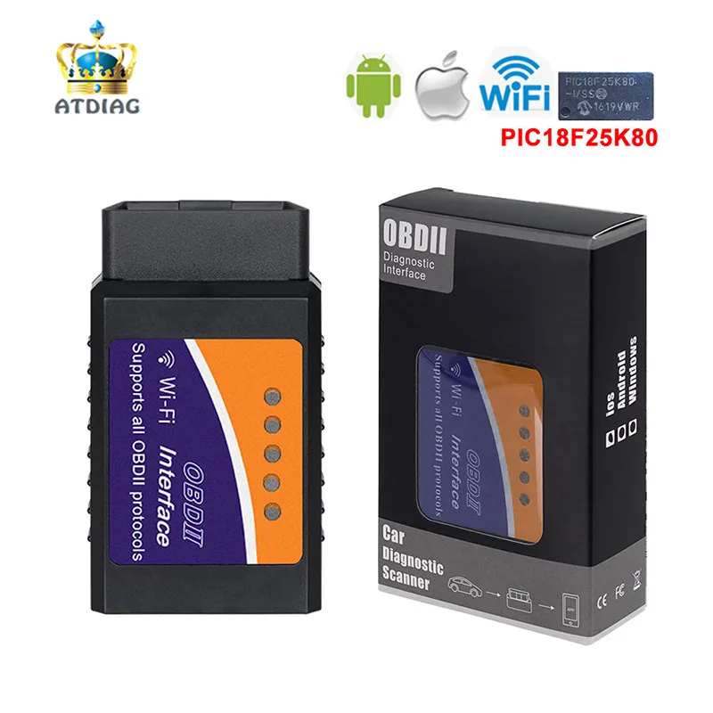 Super Mini ELM327 WiFi OBD/OBDII Scanner Diagnostic Wireless code