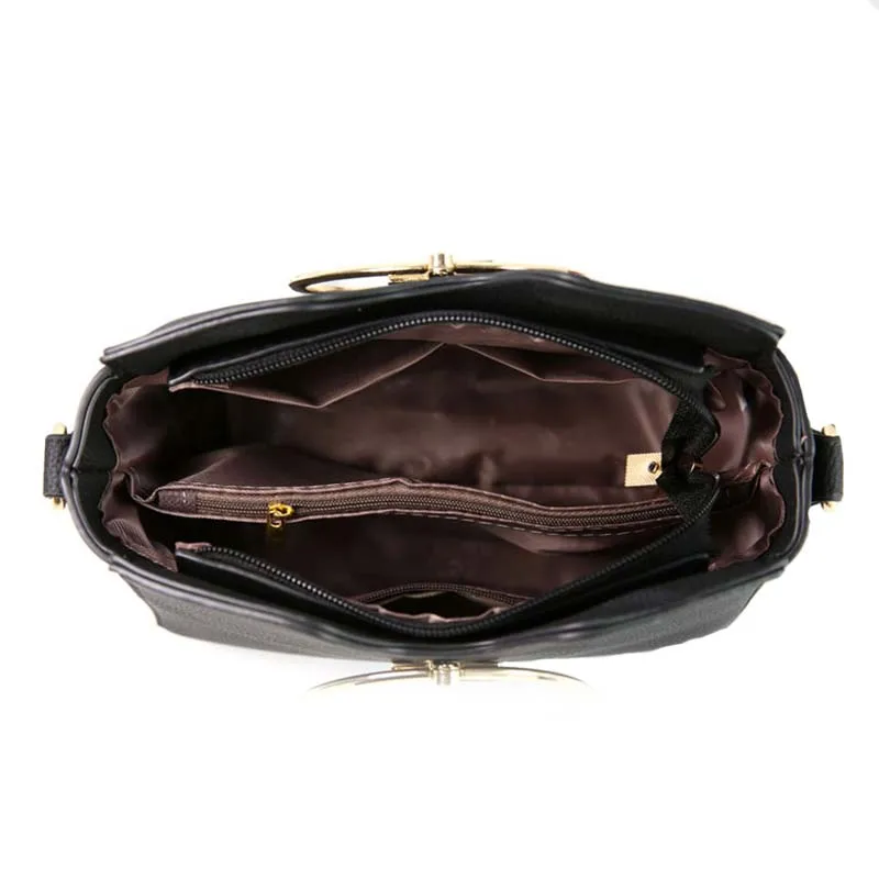PU Leather Women Casual Handbag Female Holiday Messenger Bag Lady Exquisite Crossbody Mini Fashion Metal Ring Handle Bag SS7087 (18)