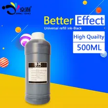 1 флакон 500 мл черные чернила для заправки картриджа универсальные, чернильный костюм для hp для canon для brother для Epson принтера чернильный картридж для печати