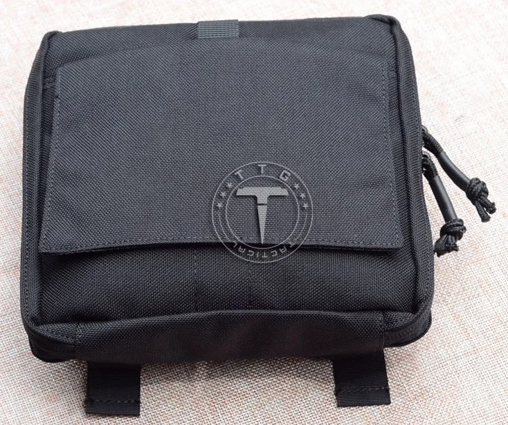 TTGTACTICAL Тактический Admin Pouch EDC Molle Военная сумка-Органайзер сумка из 1000D нейлона - Цвет: Black