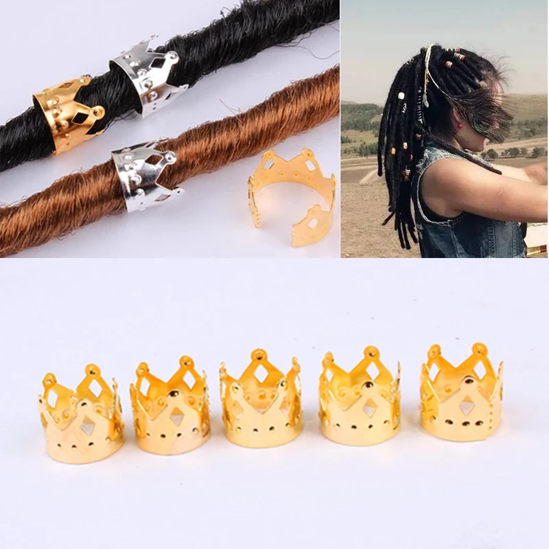 

DIY Accessories Gold Accessories Hollow Crown Wig Ring Reggae Black Dirty Pick-up Buckle Headdress Decorative Ring 8C0204