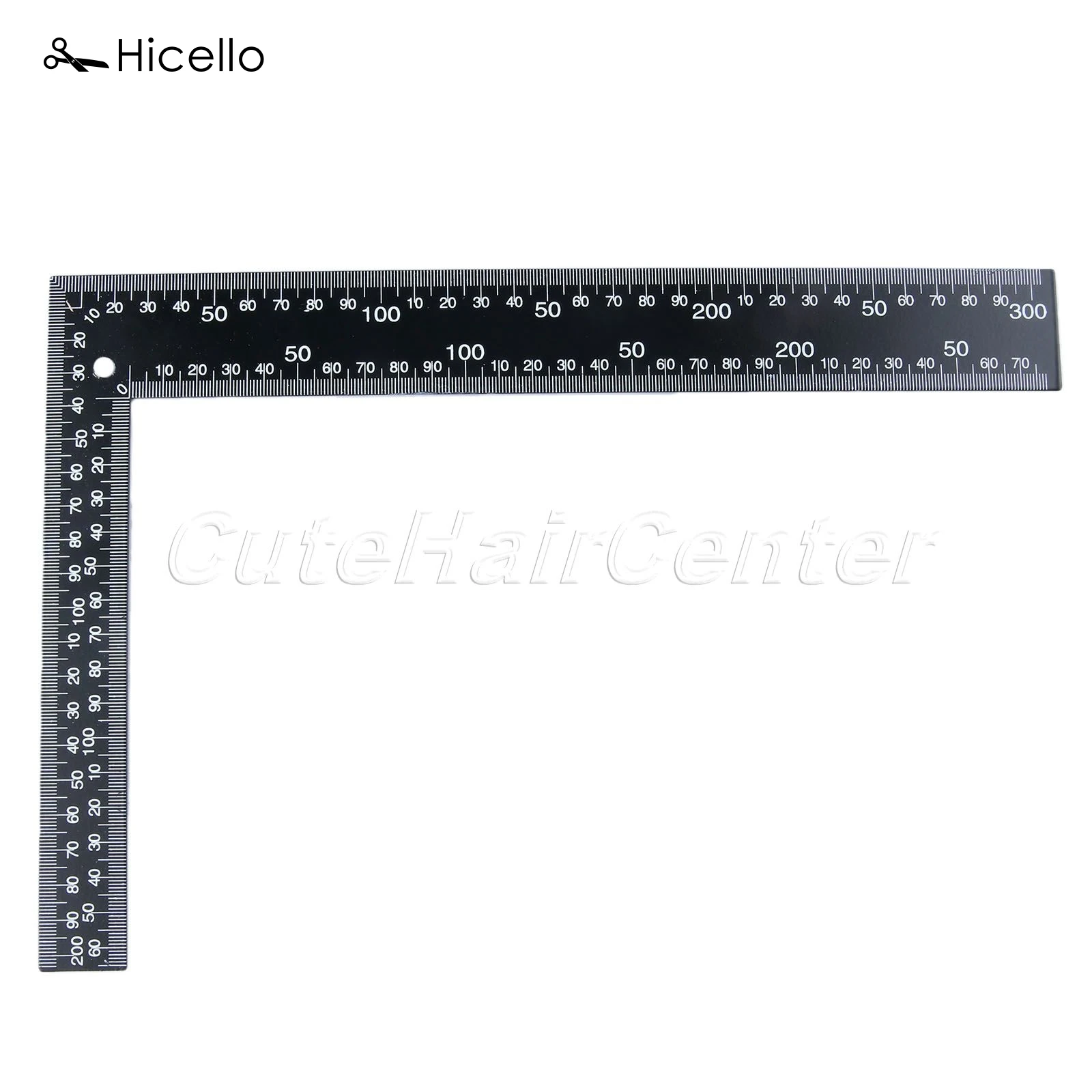 

Hicello 1PC Stainless Steel Measuring Square Ruler Leathercraft Tempered Leather Handmade Sewing Tool herramientas para cuero