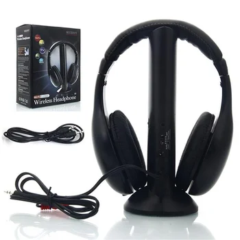 

New Arrival Foldable Wireless Headphone Gaming Headset Cordless Earphones with RF Mic for PC TV DVD CD MP3 MP4