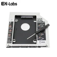 En-Labs 2,5 дюйма SATA 2nd HDD/SSD жесткий диск SATA Эдди лоток для Apple MacBook/MacBook Pro 13 15 17 компакт-дисков/DVD-ROM оптического устройства