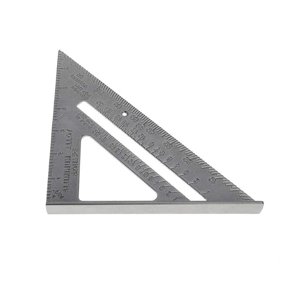 7 дюймов Алюминиевый сплав металла под прямым углом Треугольники линейка с 0,1 точность и 1 значение масштаба для промышленных измерительный инструмент