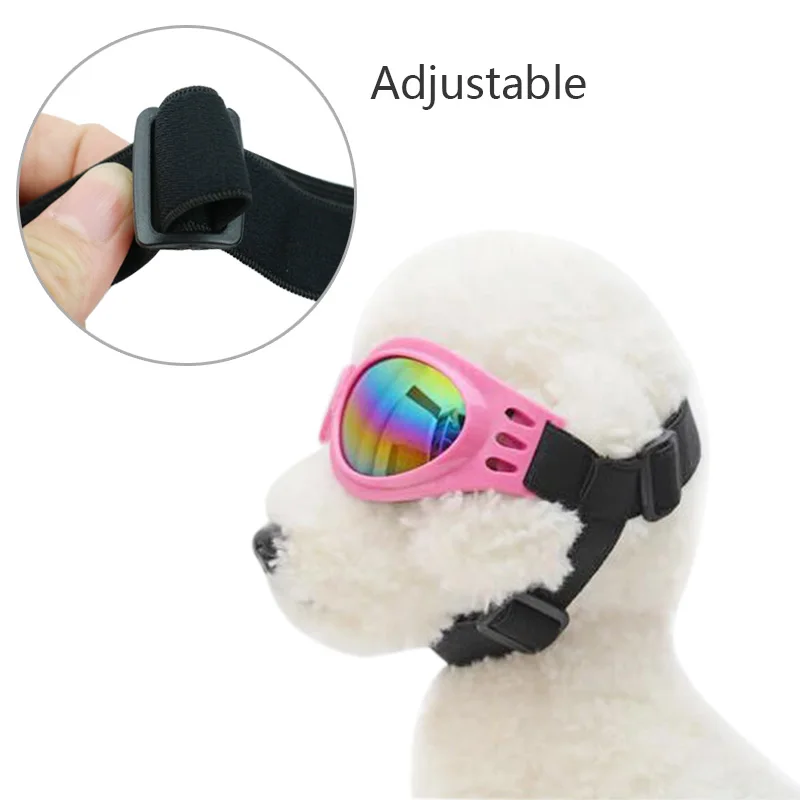 Регулируемые солнечные очки для собак, очки для собак, большие эластичные лямки для щенков, очки для глаз, аксессуары для собак 30 S1