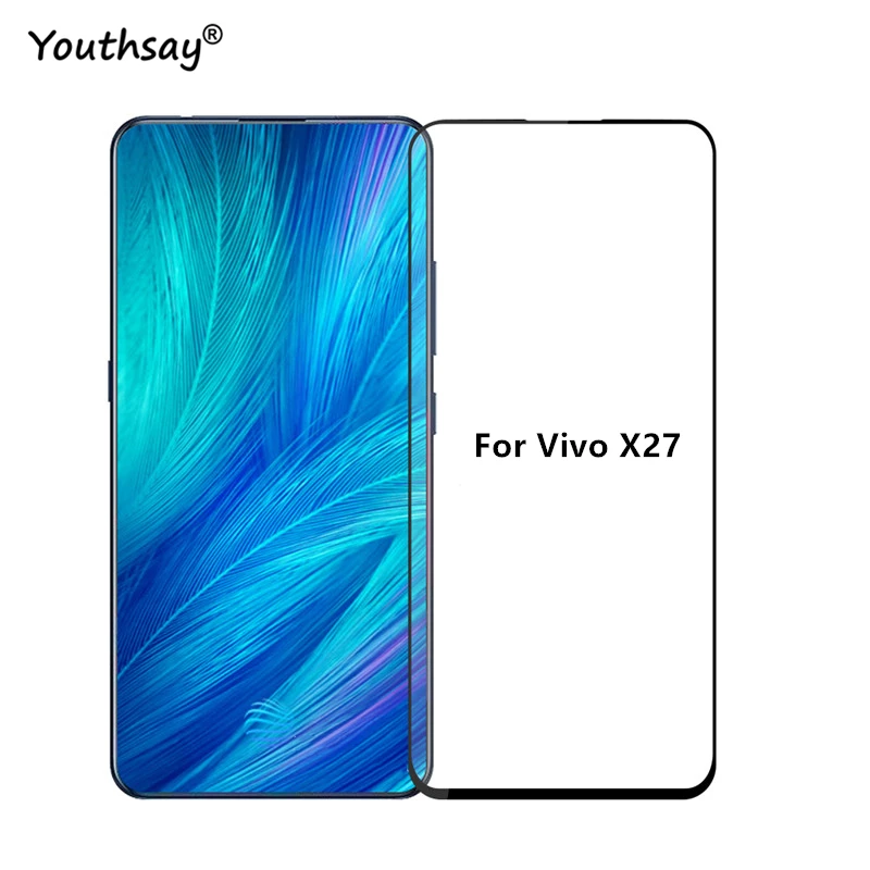 

1PCS 2.5D For Vivo X27 Glass Screen Protector Full Glue Coverage Protective Film For Vivo X27 Glass for Vivo X27 Film Glass