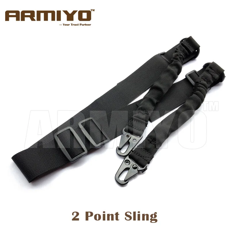 Тактический Armiyo 2 Point оружейный ремень Bungee Harnesses плечевой с металлической пряжкой