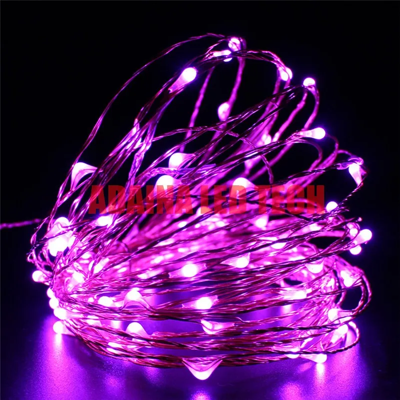 Conduziu a Luz da Corda do Natal Lâmpadas de Luzes de Fadas String para o Feriado Festa de Casamento Fio de Cobre Lote m 50 Leds Bateria 3aa 10 Pçs - 5 3 led com 3 pilhas aa, luzes de
