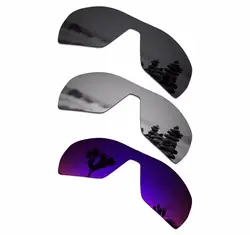 SmartVLT 3 шт. поляризованные солнцезащитные очки Сменные линзы для солнцезащитных очков Оукли ofshoot маскирующий черный и серебристый титан и