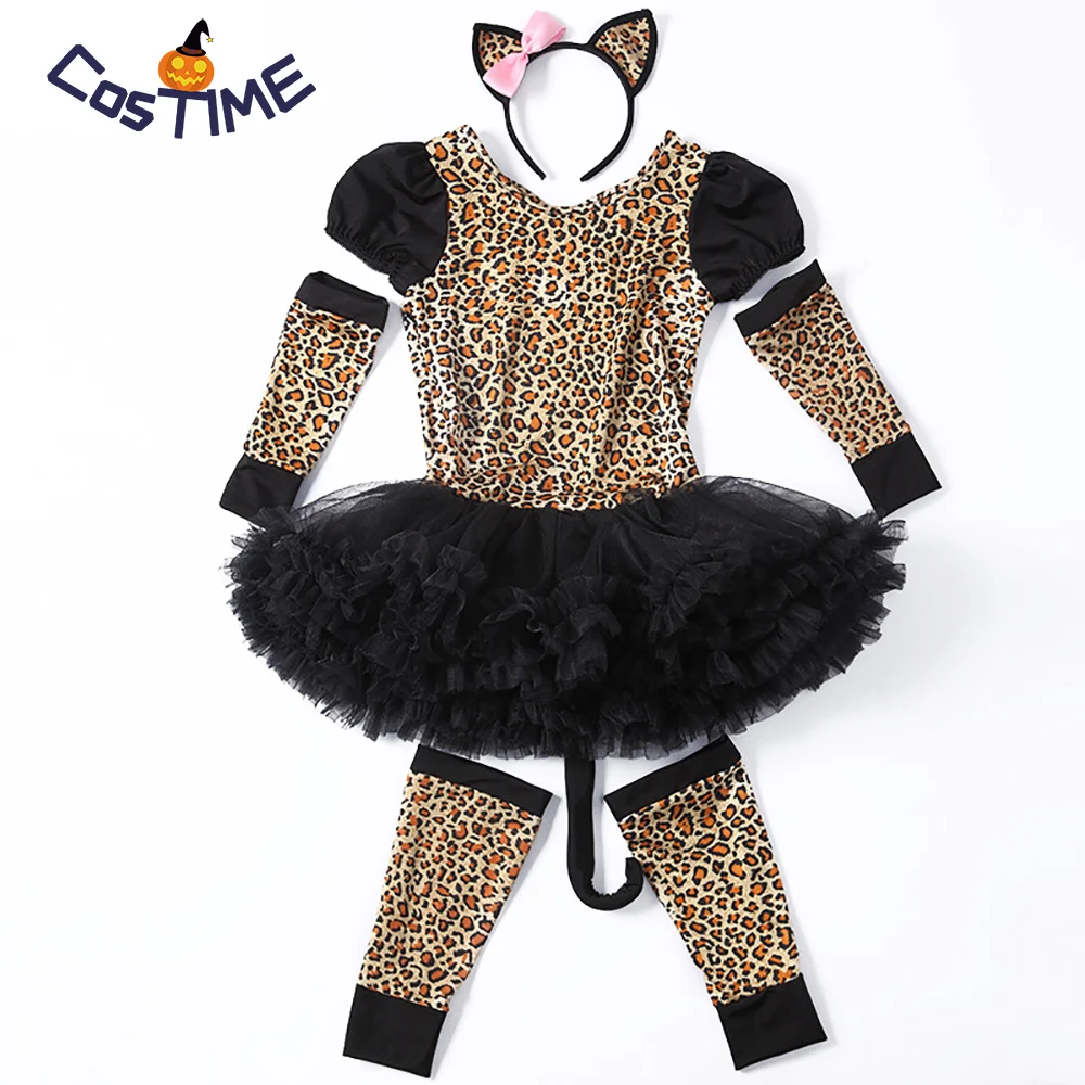 Premium 0 à 6 mois Costume leopardo per bebè 