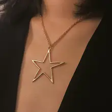 Five-pointed Star Pendant Necklace Simple Hollow Star Pendant Necklace for Women New Stylish Simplicity Star Pendant Necklace Five-pointed Star Pendant Necklace Simple Hollow Star Pendant Necklace for Women New Stylish Simplicity Star Pendant Necklace