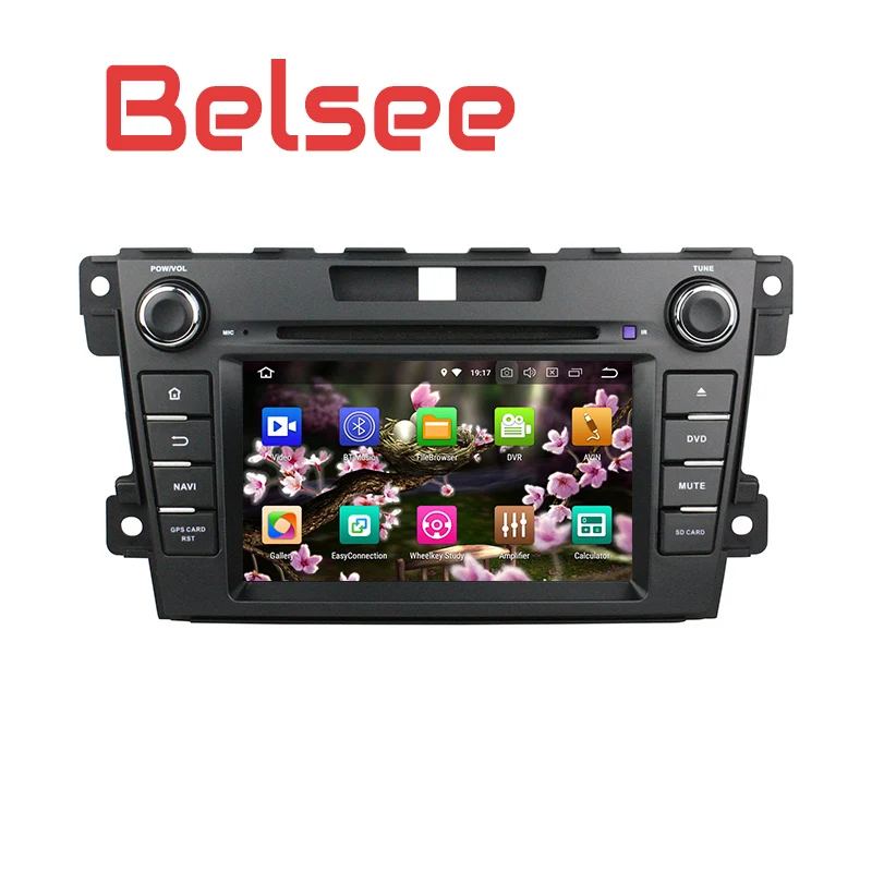 Discount Belsee Android 8.0 Head Unit Car Radio DVD Player Stereo for Mazda CX7 CX 7 CX-7 2007-2015 GPS Navigation System canbus 8 Core 2