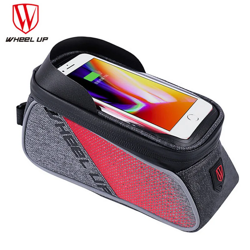 

6.0 inch Waterproof Cycling Bike Bag Bicycle Saddle Bag Riding Bike Accessories Bicycle Front Tube Pack For Mobile Phone