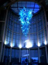

Modern Large handmade Blue Color Murano glass Chandelier Dale chihully style chandeliers