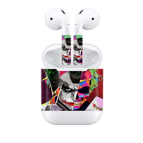 

New coming joker design for airpods skin earpiece decal protector for apple product