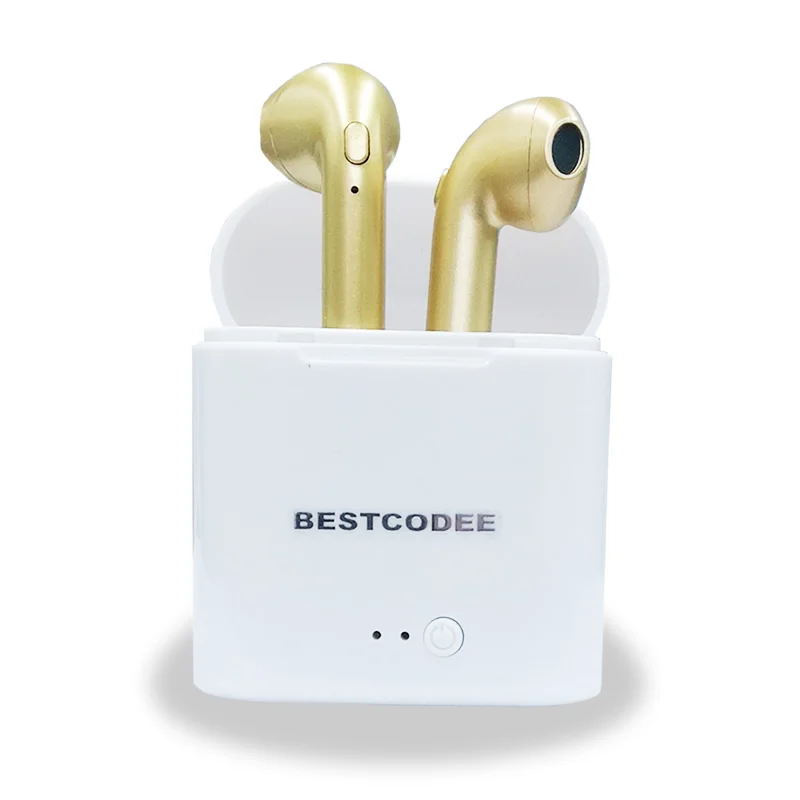 BESTCODEE i7s TWS беспроводные наушники Bluetooth 5,0, наушники-вкладыши, спортивные наушники, гарнитура с микрофоном, бинауральные звонки для Xiaomi iPhone