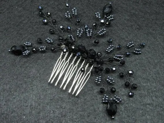 Black Color Hair Combs  (8)