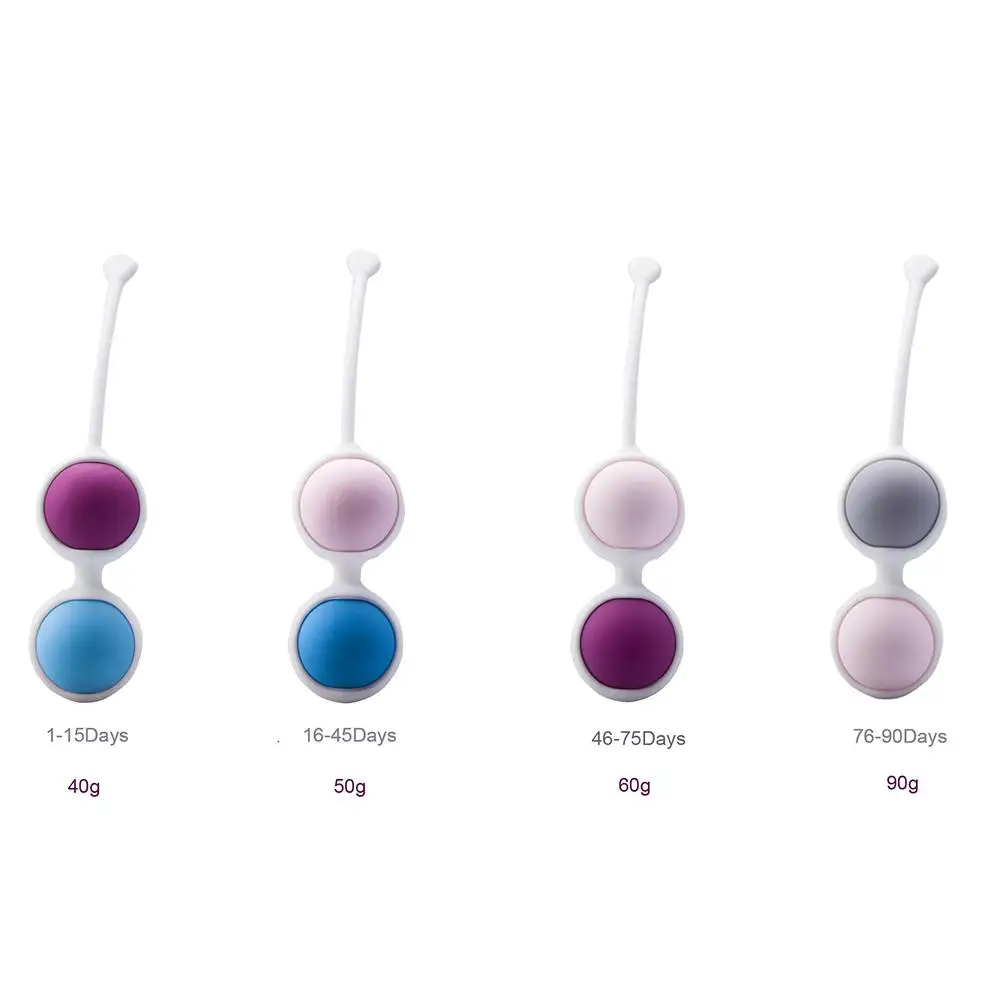 4 Pcs Vibrator Shrink Yin Ball Massager Ben Wa Ball Weighted Vaginal Tight Exercise Dumbbell Vaginal