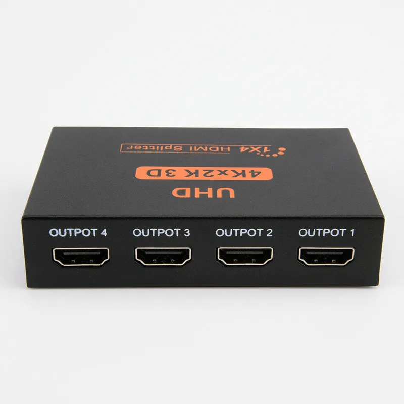 T4K 3D UHD 1x4 HDMI Splitter Adapter,1xHDMI Signal Input Split to 4xHDMI Female Connector For HDTV DVD,STB,PS23 PSP Free Shipping (4)