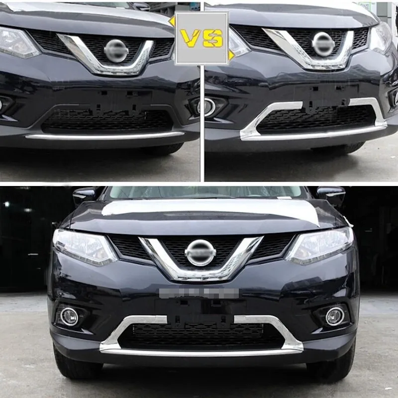 ABS-chrome-For-Nissan-x-trail-x-trail-xtrail-Rogue-2014-2015-Front-grille-decoration-cover_
