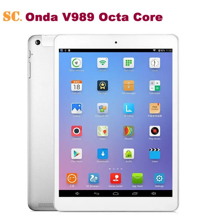  Onda V989 Air Octa Core Allwinner A83T Tablet PC 9.7 Inch 2048x1536 Air Retina Screen 2G RAM 16GB/32GB ROM Android 4.4  2.0MP BT 