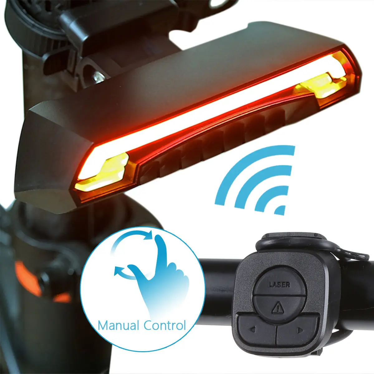 Cheap Bicycle Wireless Rear Light Bike Turn Signal Remote Control Safety LED Warning Taillight USB Chargeable With Battery 3 Cheap Bicycle Wireless Rear Light Bike Turn Signal Remote Control Safety LED Warning Taillight USB Chargeable With Battery 3